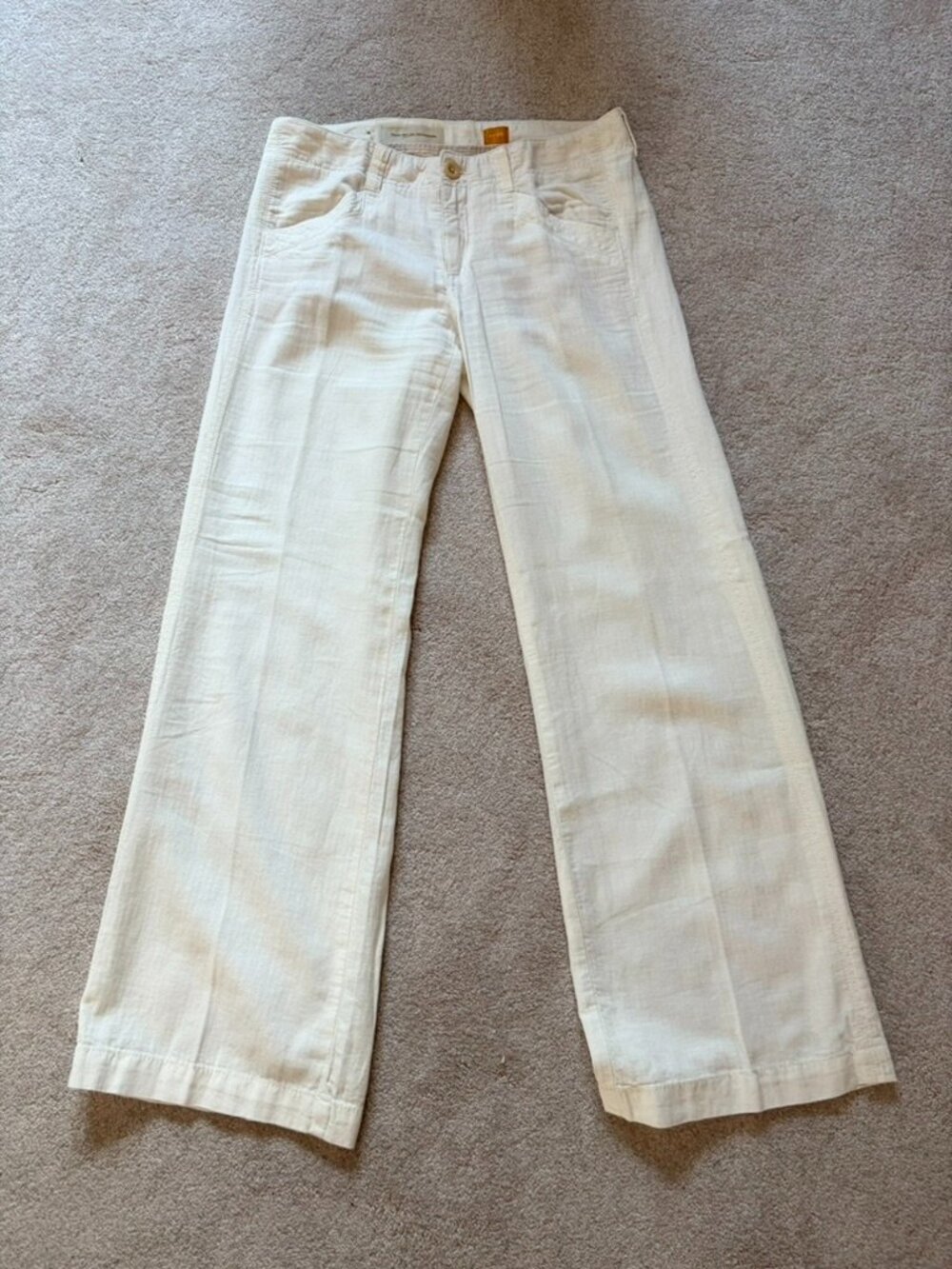 Pilcro and the Letterpress Linen Wide-Leg Pants | Size 6 | Anthropologie